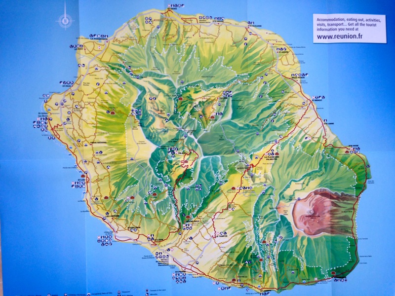 Karte der Insel La Réunion - Medienwerkstatt-Wissen © 2006-2017