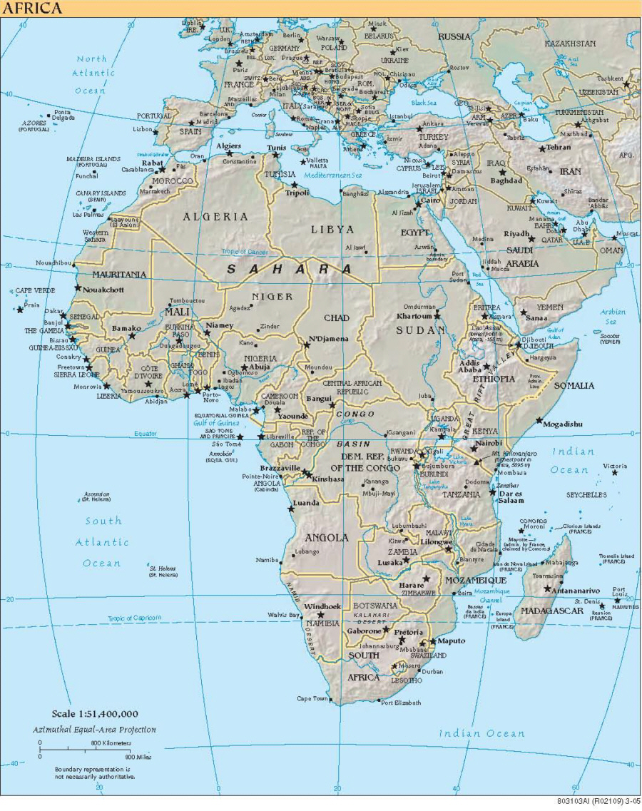Afrika Atlas Karte