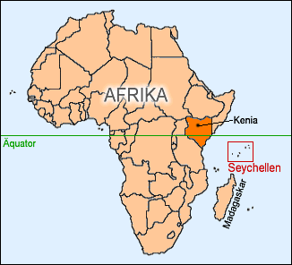 Geographische Lage der Seychellen - Medienwerkstatt-Wissen © 2006-2021