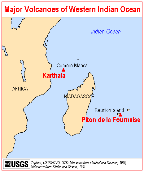 Piton de la Fournaise - Karte - Medienwerkstatt-Wissen © 2006-2023