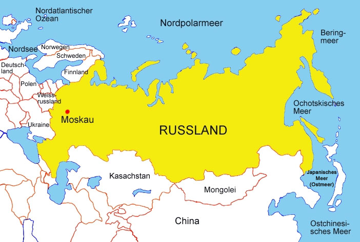 Karte von Russland - Medienwerkstatt-Wissen © 2006-2021 Medienwerkstatt