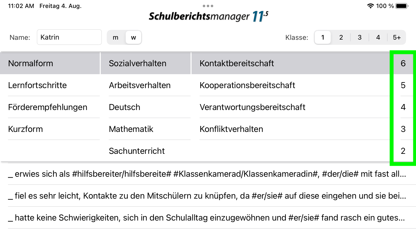 Schweizer Notenstufen